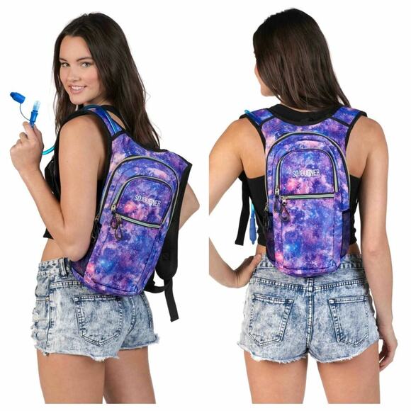 NEW Sojourner Hydration Pack Backpack Galaxy with 2L Water Bladder - Picture 2 of 8